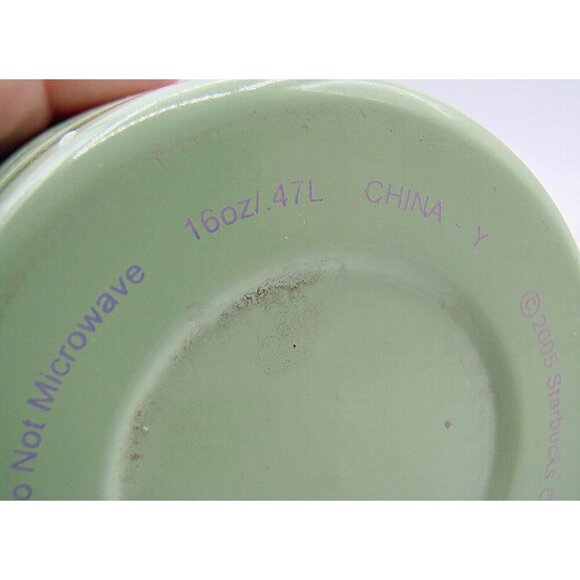 Starbucks Thermos Mint Green Lavendar Purple Stainless Steel 16 oz 2005 Vintage - Picture 5 of 9